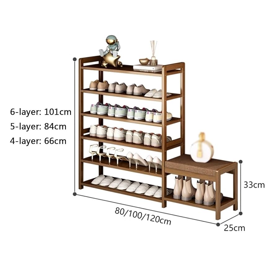 竹製収納付きベンチ型シューズラック Amazon.co.jp: 玄関ベンチ 収納ベンチ シューズラック 3段式竹製